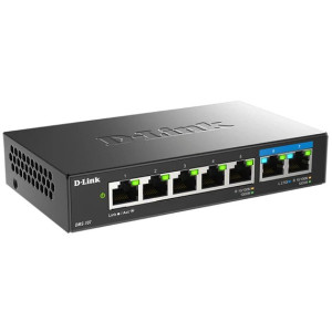D-Link DMS-107 7-Port Multi-Gigabit Ethernet Switch (1G/2.5G), fanless, 20Gbps switching capacity
